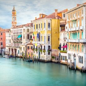 45038442 - grand canal scenery in antique venice, italy